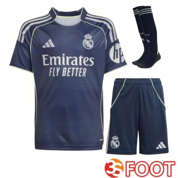 Ensemble Maillot Foot Real Madrid Exterieur (Short + Chaussettes) 2025 2026