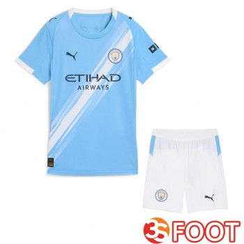 Ensemble Maillot Foot Manchester City Domicile + Shorts 2025 2026