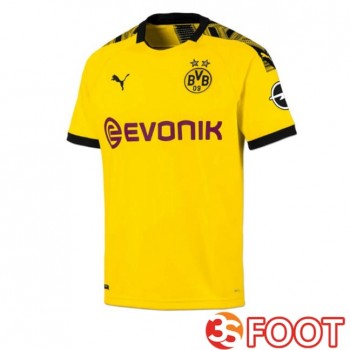 Maillot De Foot Dortmund BVB Retro Domicile Jaune 2019-2020