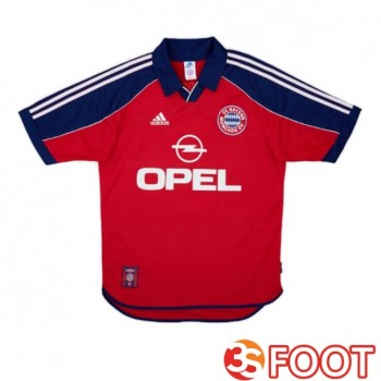 Maillot De Foot Bayern Munich Retro Domicile Rouge 2000-2001