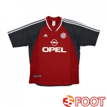 Maillot De Foot Bayern Munich Retro Domicile Rouge 2001-2002