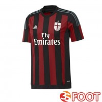 Maillot De Foot AC Milan Retro Domicile Rouge Noir 2015-2016
