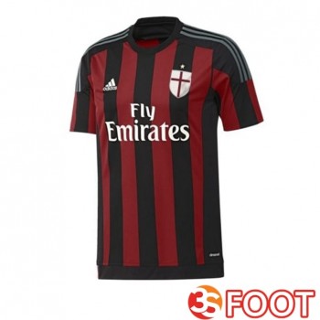 Maillot De Foot AC Milan Retro Domicile Rouge Noir 2015-2016