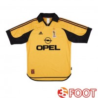 Maillot De Foot AC Milan Retro Quatrieme Jaune 1999-2000