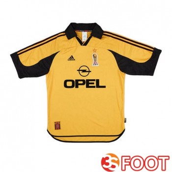 Maillot De Foot AC Milan Retro Quatrieme Jaune 1999-2000