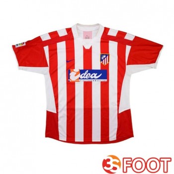 Maillot De Foot Atletico Madrid Retro Domicile Rouge 2002-2003