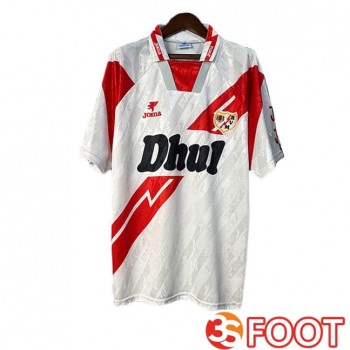 Maillot De Foot Rayo Vallecano Retro Domicile Rouge Blanc 1994-1995