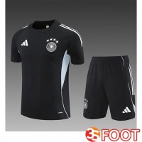 Ensemble Training T-Shirts Allemagne Enfant Noir/Gris 2025/2026