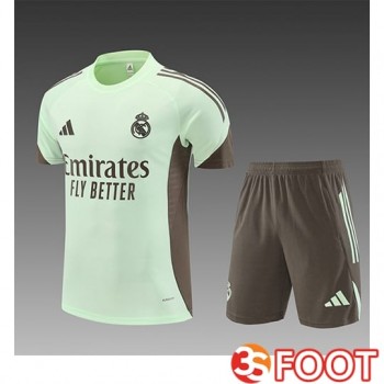 Ensemble Training T-Shirts Real Madrid Enfant Vert/Brun 2025/2026
