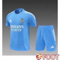 Ensemble Training T-Shirts Real Madrid Enfant Bleu Clair 2025/2026