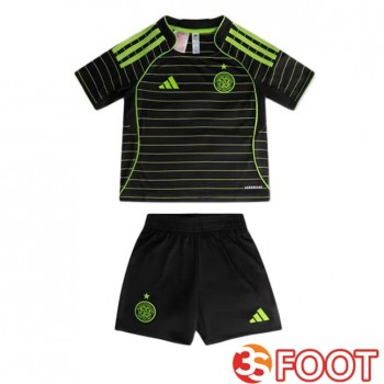 Maillot De Foot Celtic FC Enfant Exterieur Noir Vert 2025/2026