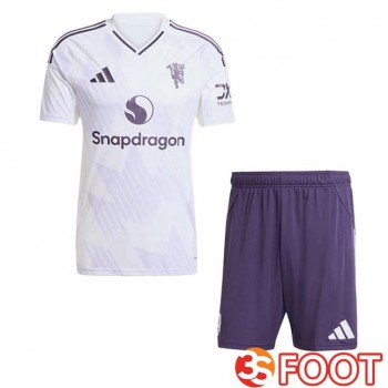 Maillot De Foot Manchester United Enfant Exterieur Blanc 2025/2026