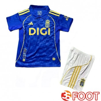 Maillot De Foot Real Oviedo Enfant Domicile Bleu 2025/2026