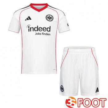 Maillot De Foot Eintracht Frankfurt Enfant Exterieur Blanc 2025/2026