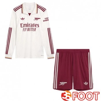Maillot De Foot Arsenal Enfant Third Manche longue Blanc 2025/2026