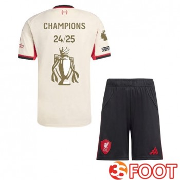 Maillot De Foot FC Liverpool Enfant Champions Édition Spéciale Exterieur Jaune 2025/2026