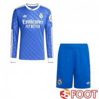 Maillot De Foot Real Madrid Enfant Third Manche longue Bleu 2025/2026
