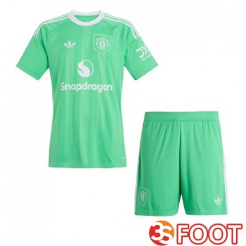 Maillot De Foot Manchester United Enfant Gardien De but Vert 2025/2026