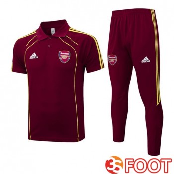 Ensemble Polo Arsenal + Pantalon Rouge 2025/2026