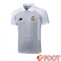 Polo Foot Real Madrid Blanc Gris 2025/2026