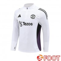 Training Sweatshirt Manchester United Blanc 2025/2026