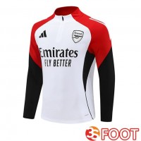 Training Sweatshirt Arsenal Blanc Noir Rouge 2025/2026
