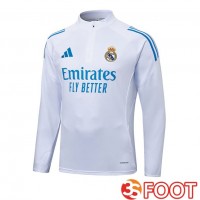 Training Sweatshirt Real Madrid Blanc 2025/2026