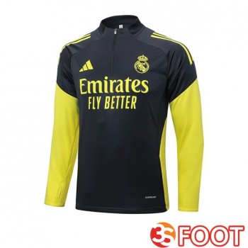 Training Sweatshirt Real Madrid Gris Jaune 2025/2026