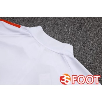 Ensemble Survetement De Foot AFC Ajax Blanc Noir Rouge 2025/2026