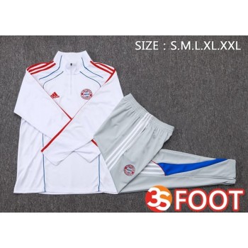 Ensemble Survetement De Foot Bayern Munich Blanc 2025/2026