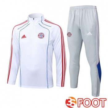 Ensemble Survetement De Foot Bayern Munich Blanc 2025/2026