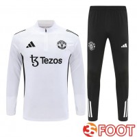 Ensemble Survetement De Foot Manchester United Blanc 2025/2026