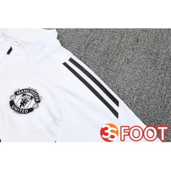 Ensemble Survetement De Foot Manchester United Blanc 2025/2026