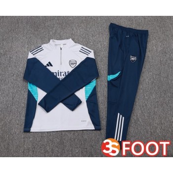 Ensemble Survetement De Foot Arsenal Blanc 2025/2026