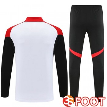 Ensemble Survetement De Foot Arsenal Blanc Noir Rouge 2025/2026