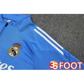 Ensemble Survetement De Foot Real Madrid Bleu 2025/2026
