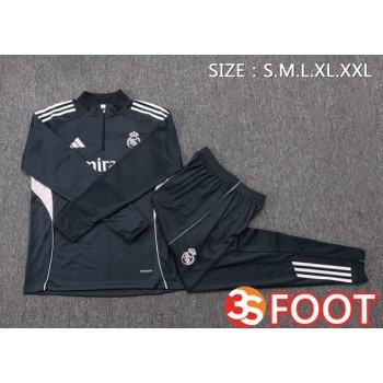 Ensemble Survetement De Foot Real Madrid Gris 2025/2026