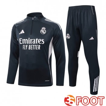 Ensemble Survetement De Foot Real Madrid Gris 2025/2026