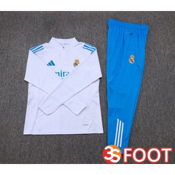 Ensemble Survetement De Foot Real Madrid Blanc 2025/2026