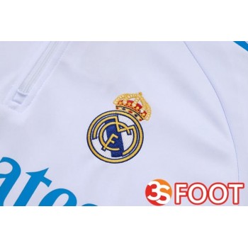 Ensemble Survetement De Foot Real Madrid Blanc 2025/2026