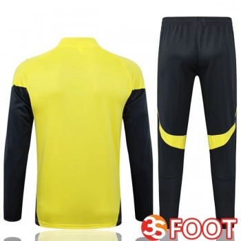 Ensemble Survetement De Foot Real Madrid Jaune 2025/2026