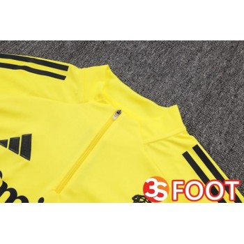 Ensemble Survetement De Foot Real Madrid Jaune 2025/2026