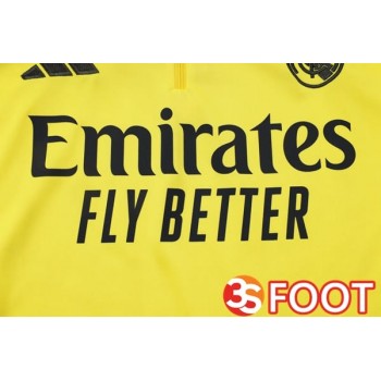 Ensemble Survetement De Foot Real Madrid Jaune 2025/2026