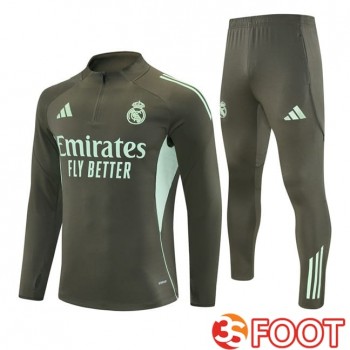 Ensemble Survetement De Foot Real Madrid Vert 2025/2026