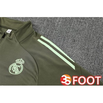 Ensemble Survetement De Foot Real Madrid Vert 2025/2026
