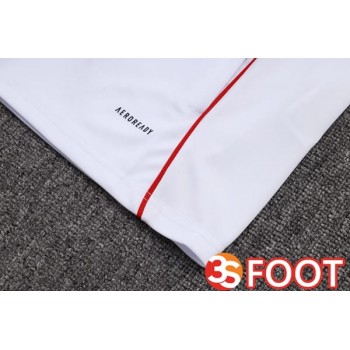 Ensemble Veste Survetement De Foot AFC Ajax Blanc 2025/2026