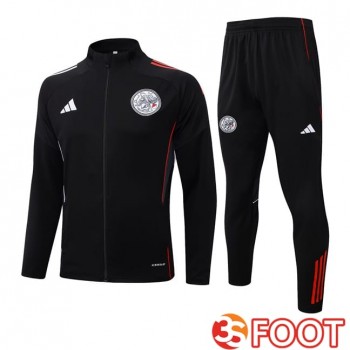 Ensemble Veste Survetement De Foot AFC Ajax Noir 2025/2026