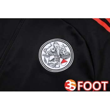 Ensemble Veste Survetement De Foot AFC Ajax Noir 2025/2026