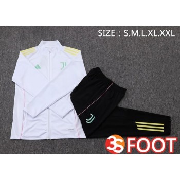 Ensemble Veste Survetement De Foot Juventus Blanc 2025/2026