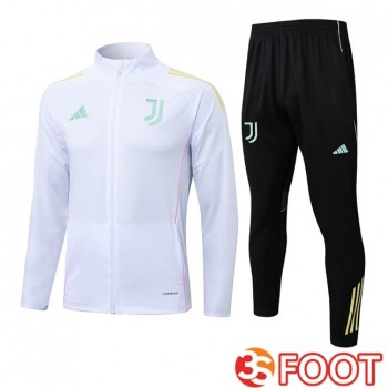 Ensemble Veste Survetement De Foot Juventus Blanc 2025/2026